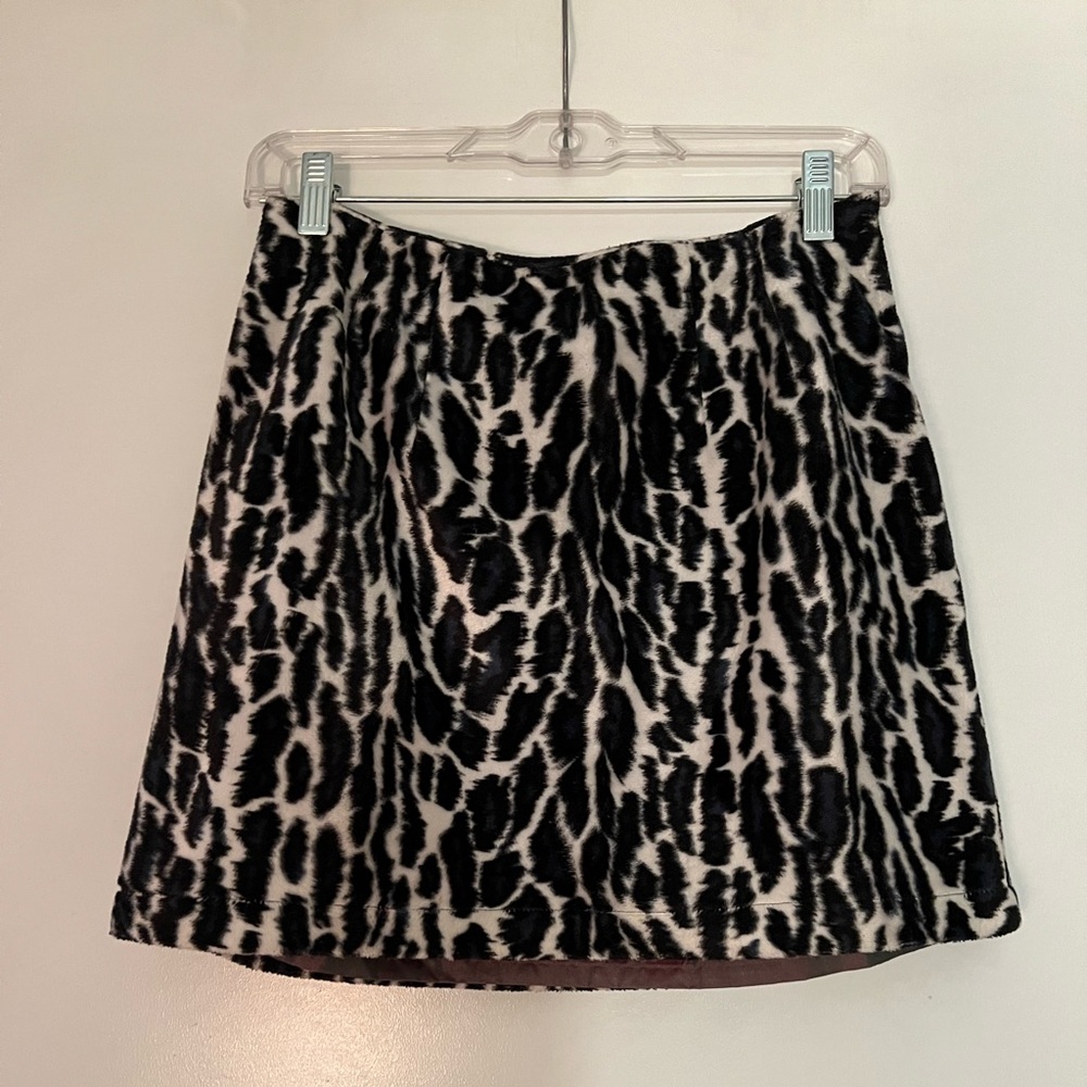 Vintage Guess Leopard Print Mini Skirt